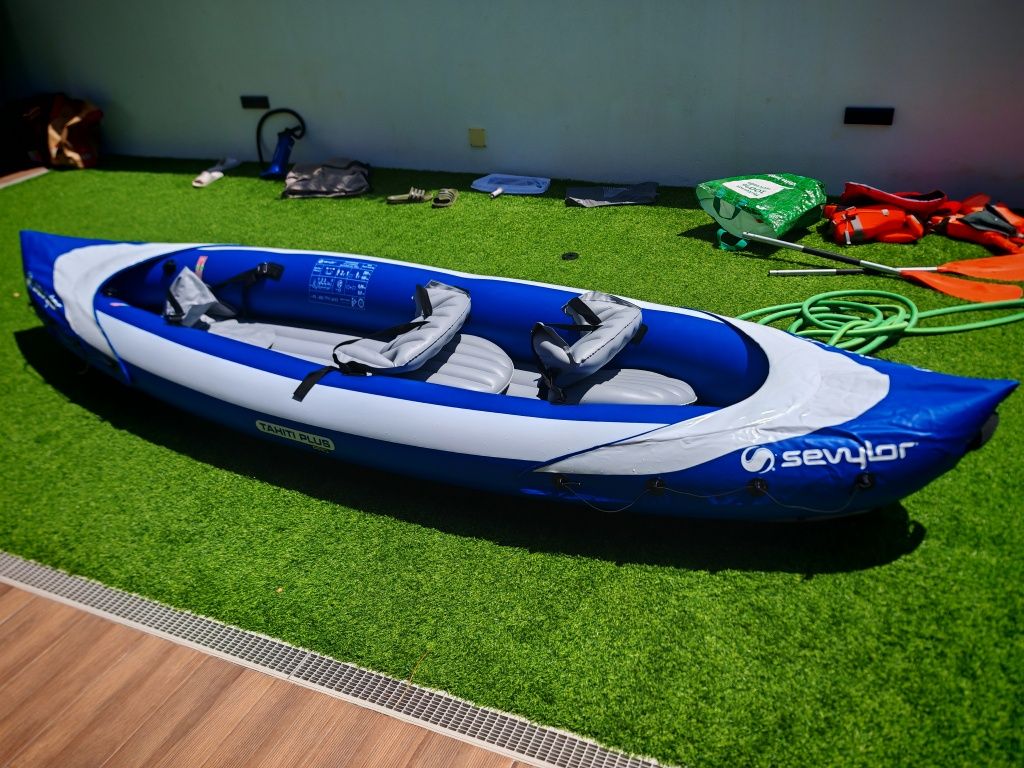 Kayak insuflável 3 lugares