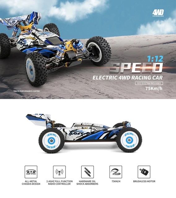 Carro telecomandado brushless 75 ou 90 km/h