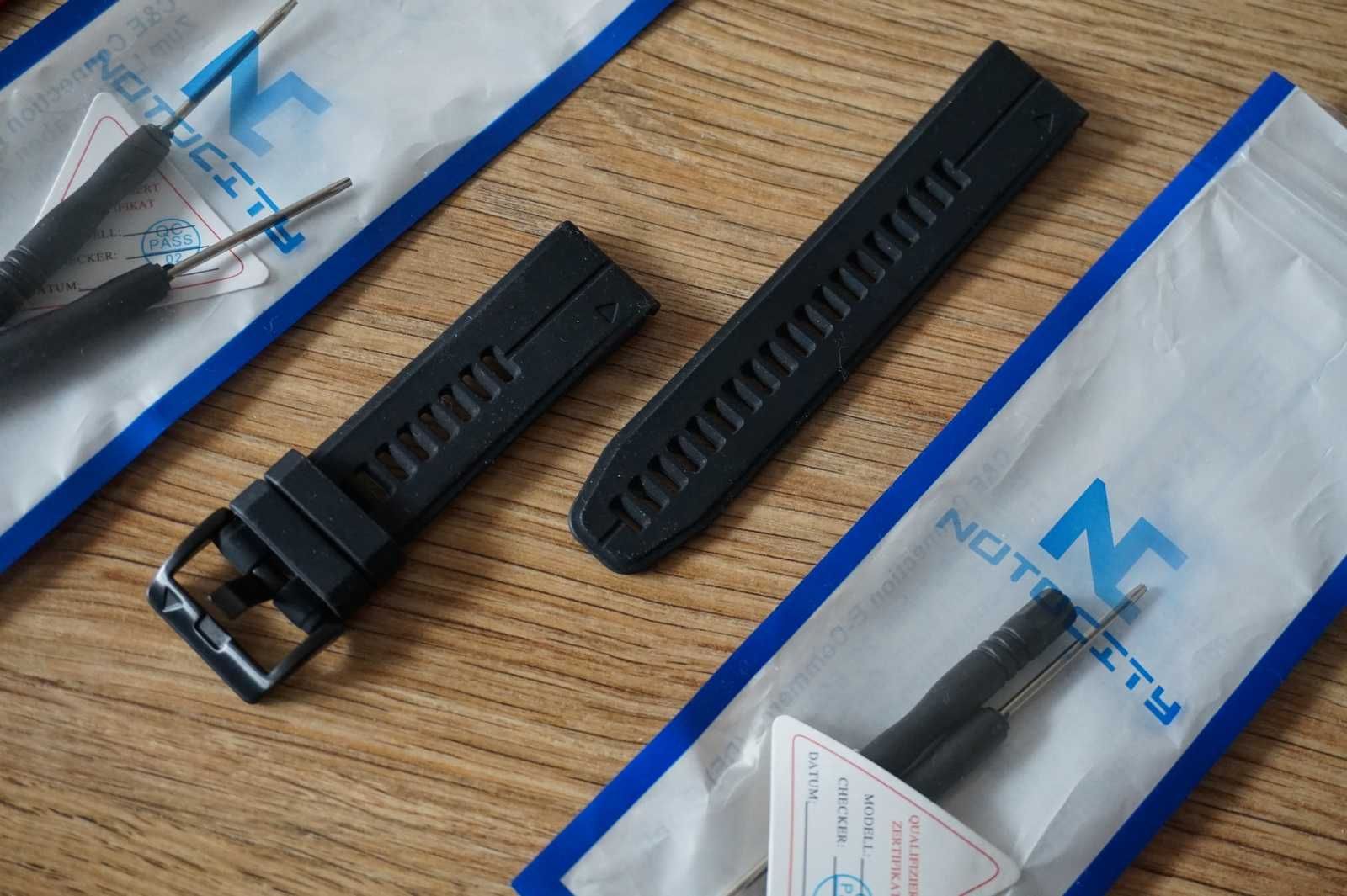 Silikonowe paski Quick Fit 22 mm, Notocity, do zegarków Garmin Fenix