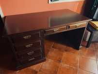 Secretaria de madeira maciça