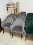 (11WN) Krzesła welurowe, loft , wyprzedaż z ekspozycji 99 zł