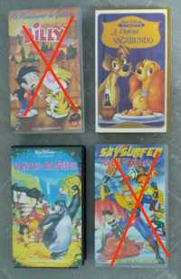 Cassetes VHS - Várias cassetes desenhos animados