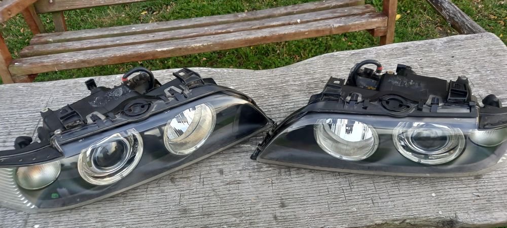 Bmw e39 lampy przod lift xenon hella europa po regeneracji