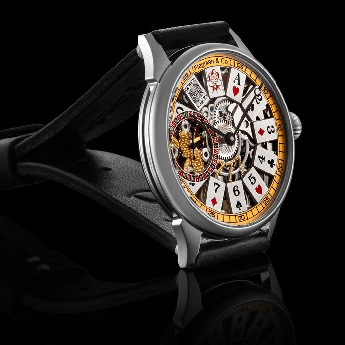 Часы казино Мужские часы скелетоны механические наручные с рулеткой