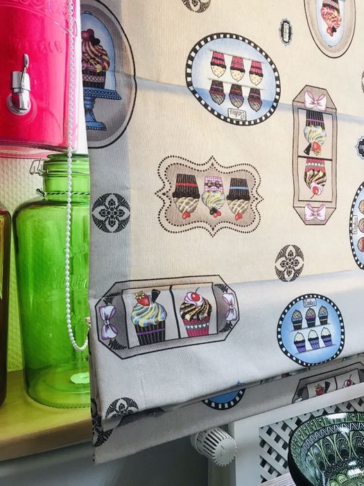 Roleta Rzymska na okno Babeczki Najwyższa jakość 250x185cm 3 wielkości