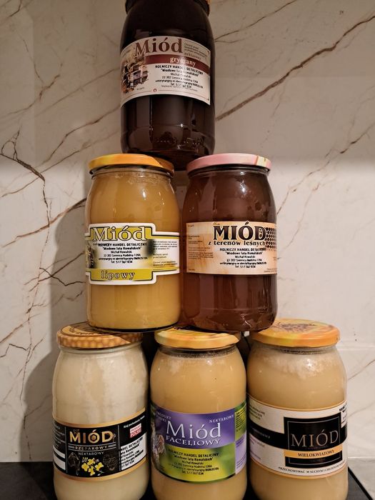 Miód z własnej pasieki dwa słoiki lipowego