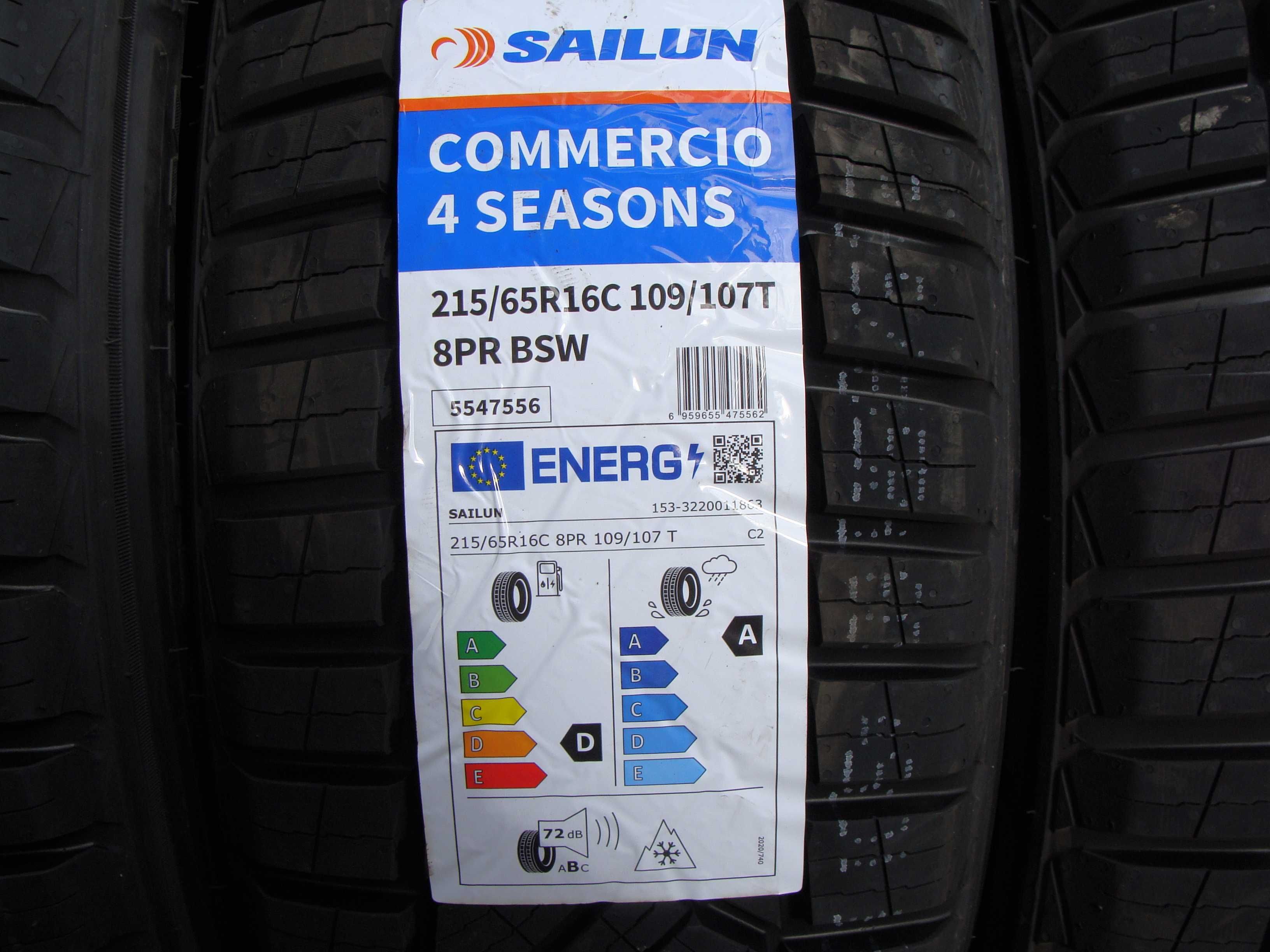 Opony 215 / 65 R 16 C Sailun 4seasons Nowe Całoroczne Bus