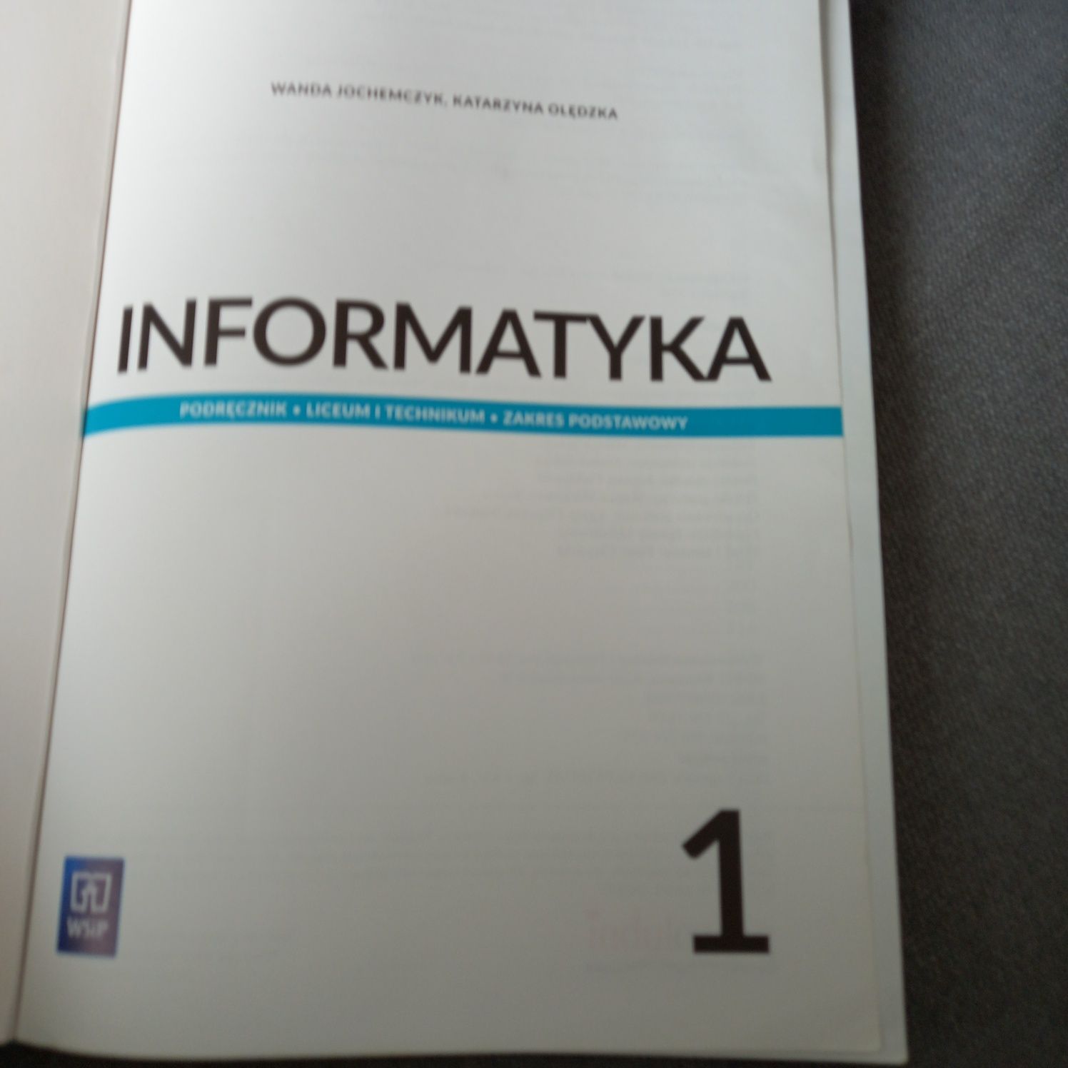 Informatyka 1 zakres podstawowy