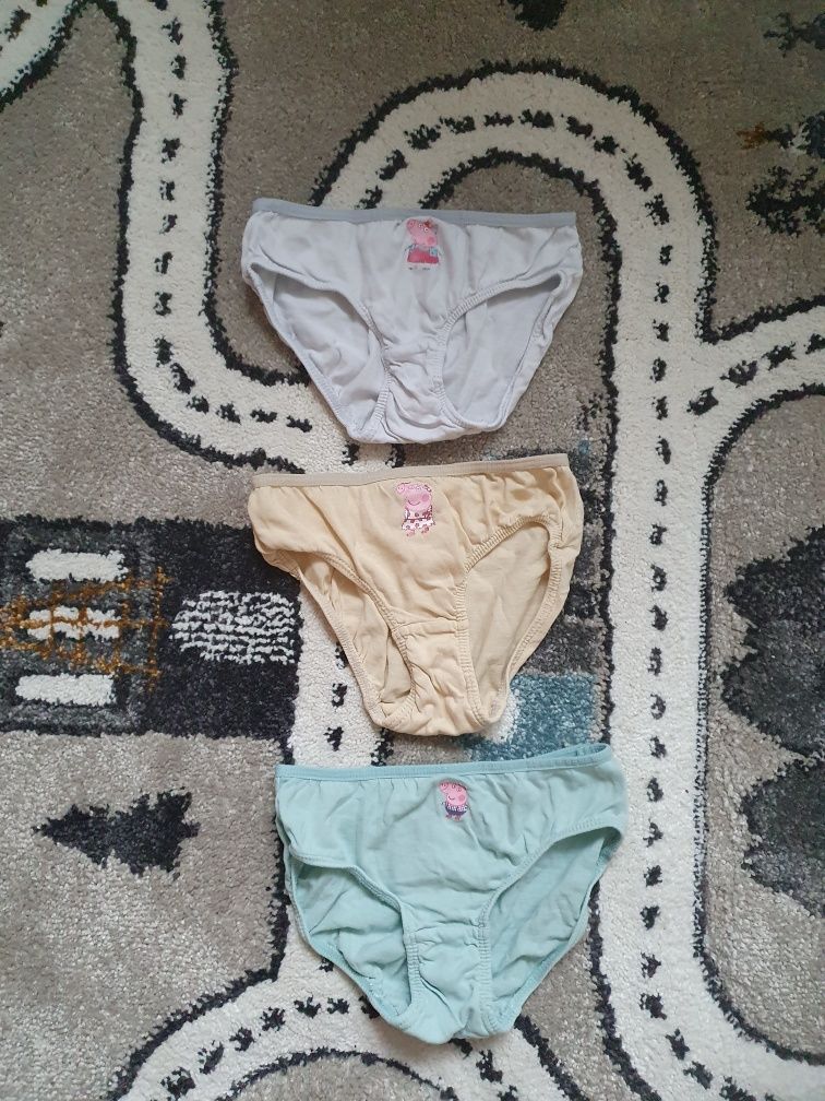 3 pack majtek bielizna dla dziewczynki Peppa Pig4 lata H&M