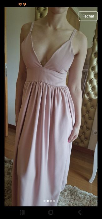 Vestido Rosa Seco