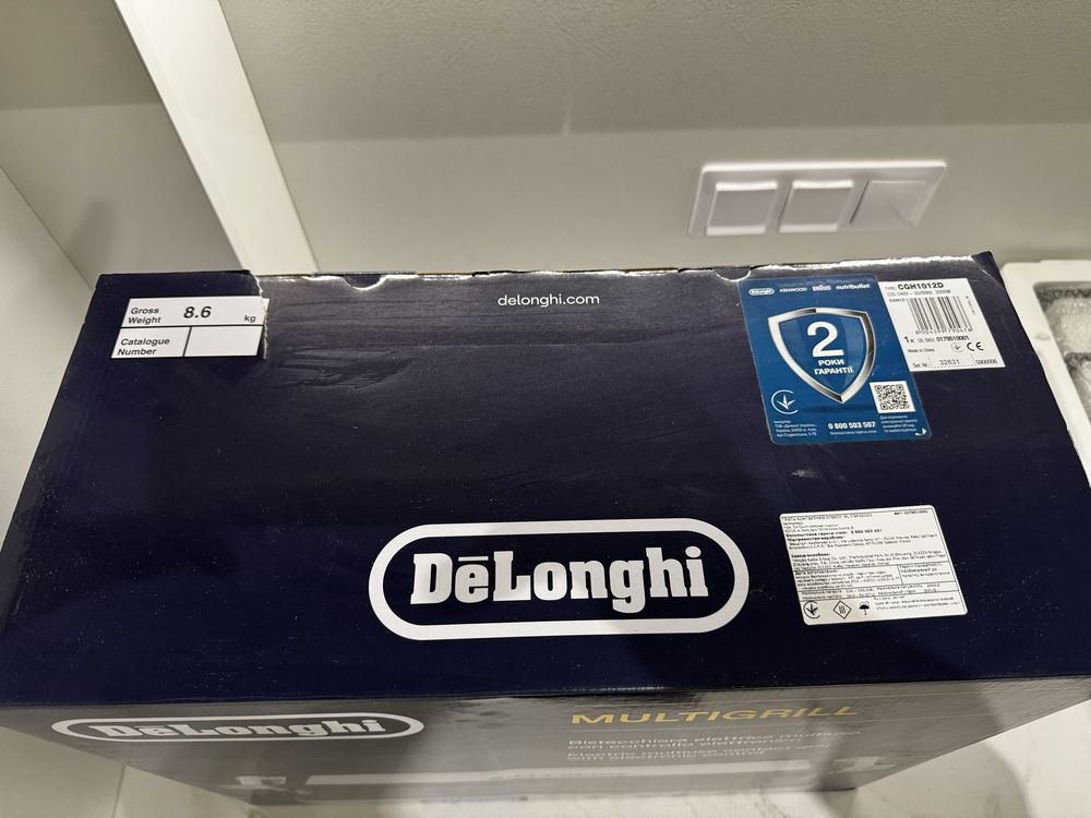 Гриль-барбекю електричний Delonghi CGH1012D