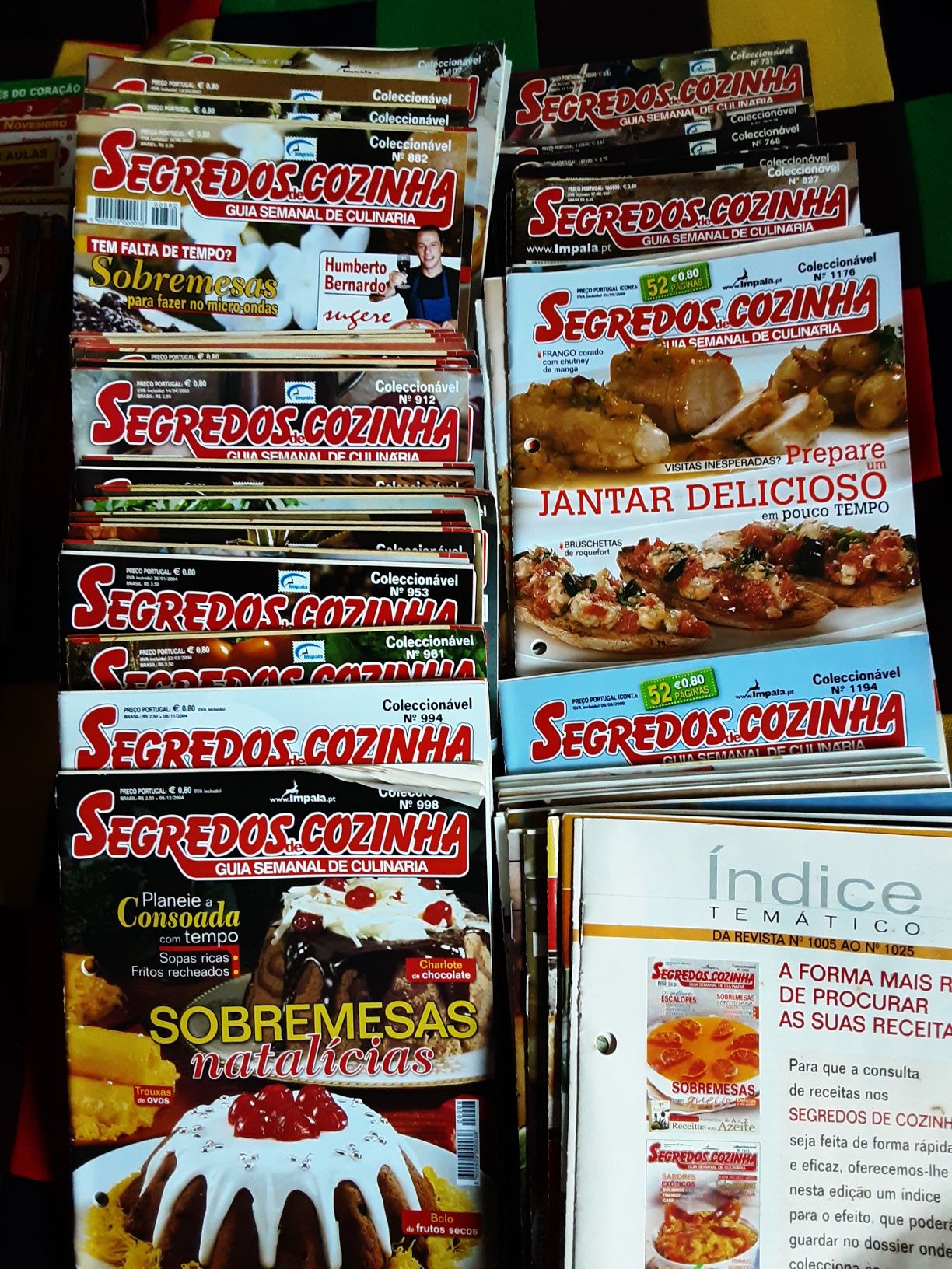 Revistas culinaria  "receitas de sucesso" 1998>