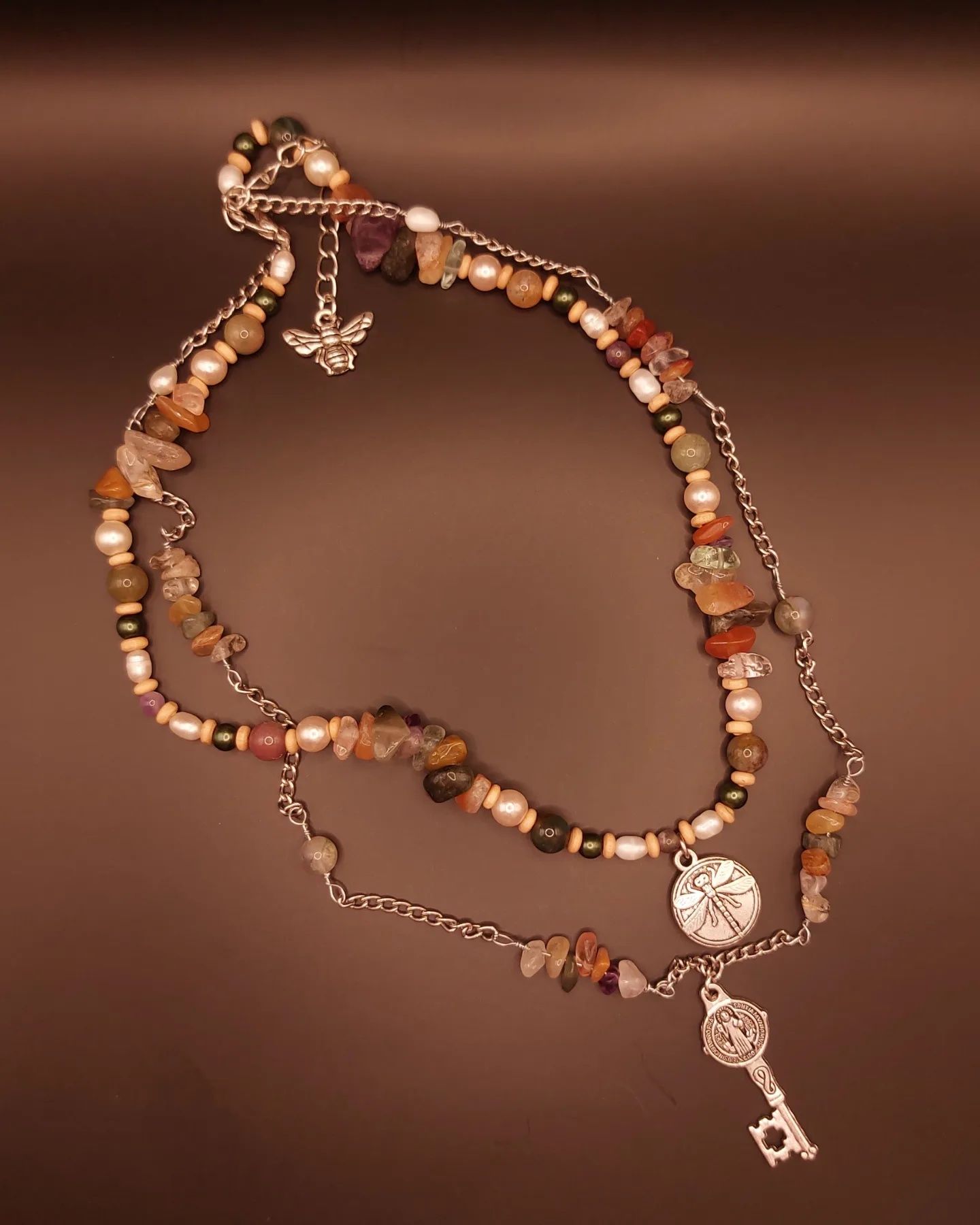Ожерелье, украшение из натуральных камней