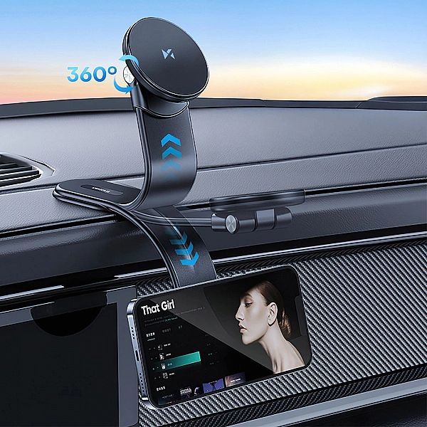 Uchwyt samochodowy Wozinsky WCZ2Y2S magnetyczny z ładowarką indukcyjną