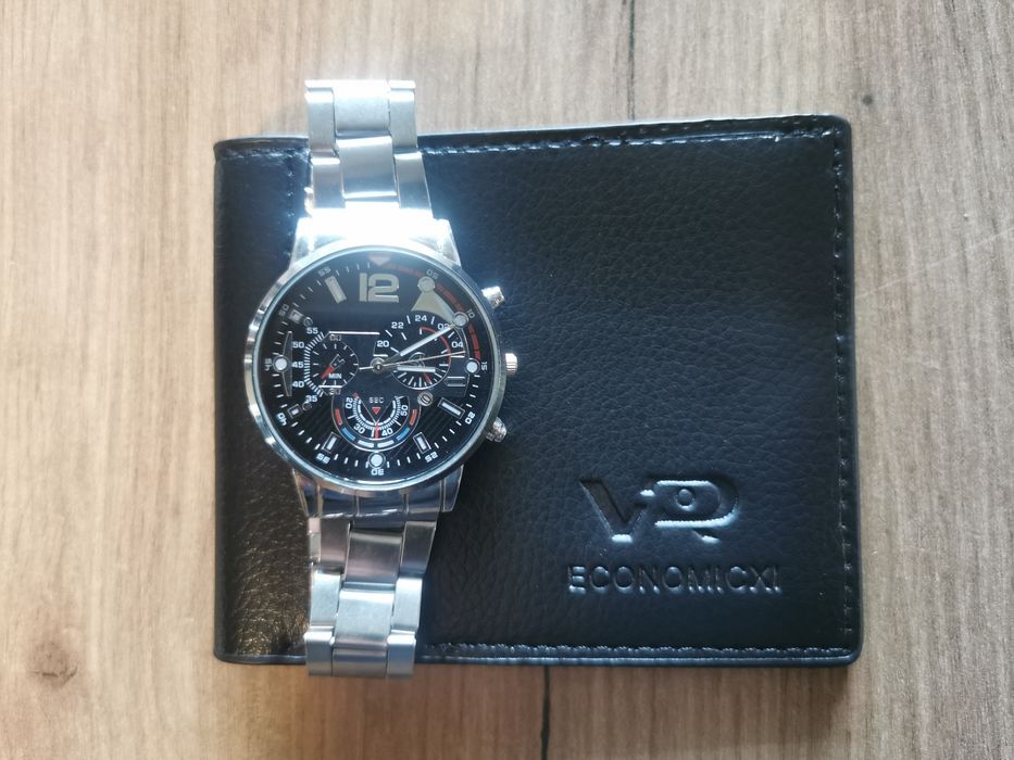 Zegarek elegancki + portfel