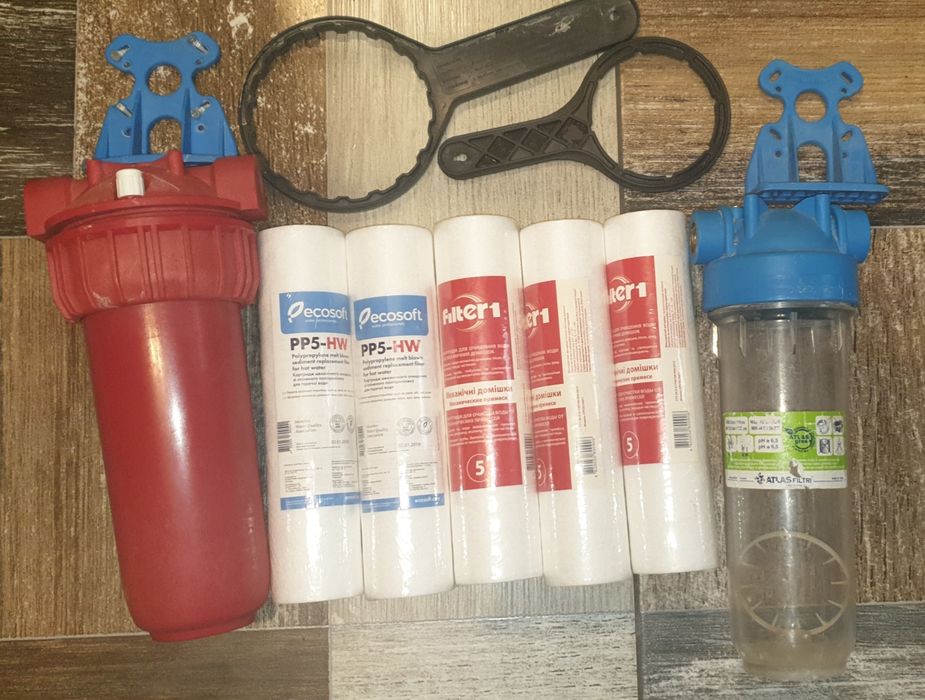 Магістральні фільтри Atlas 8 бар (гарячої та холодної води). Картриджі