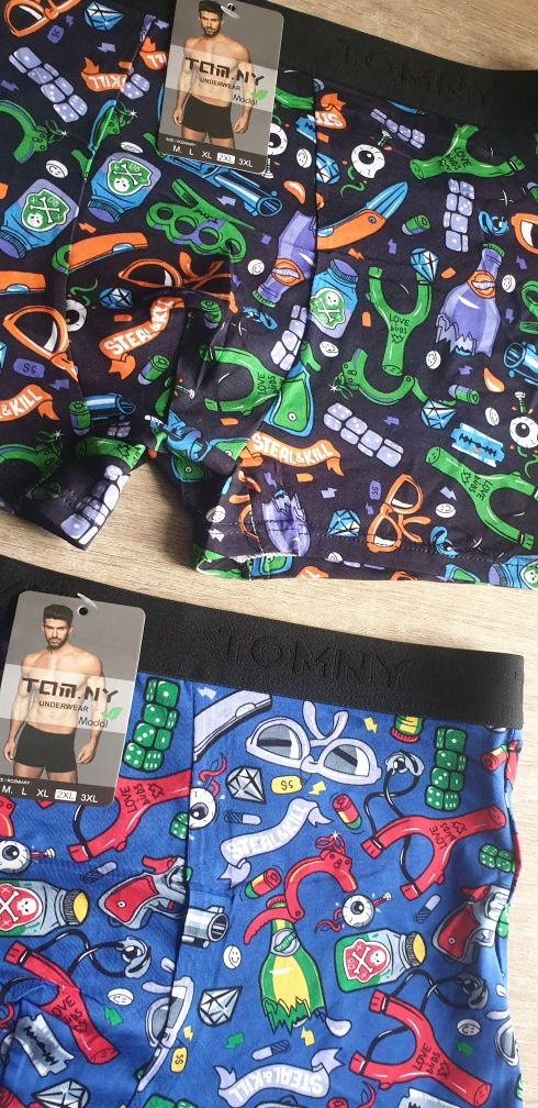 2×męskie majtki bokserki 2XL