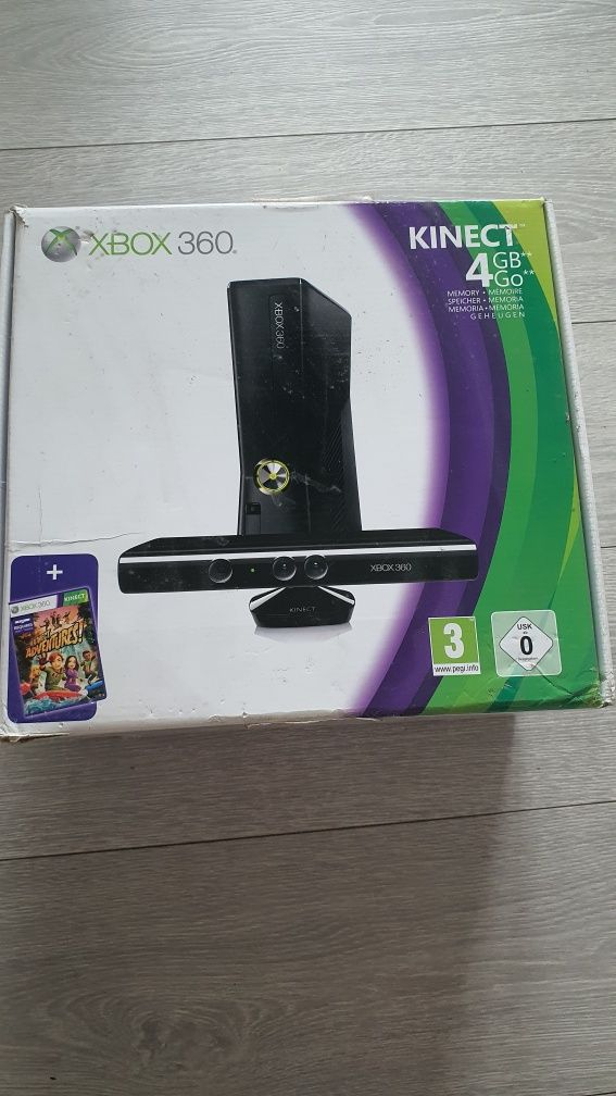 Xbox 360 + 2 pady + gry