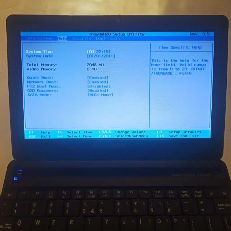 Acer aspire one D270