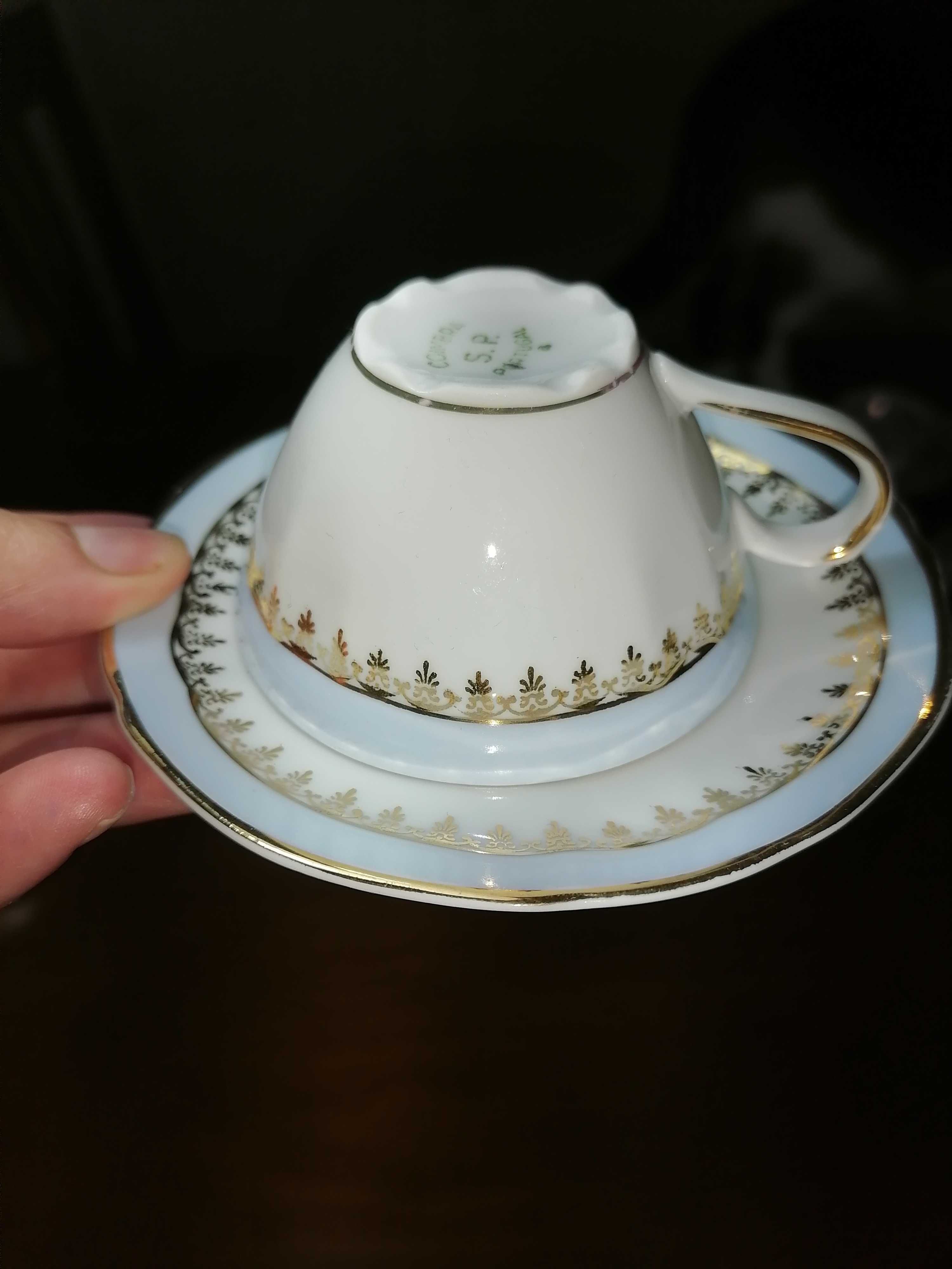 Serviço de café S.P Coimbra Portugal em Porcelana Fina
