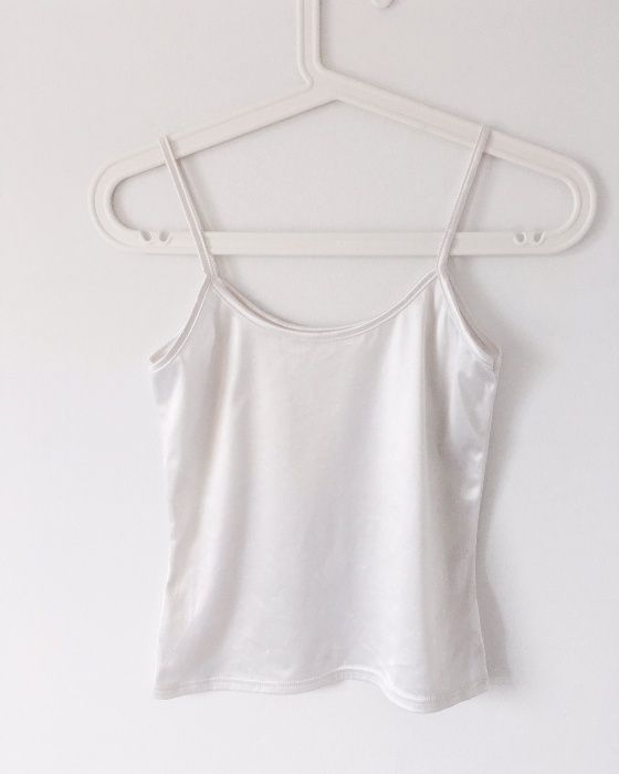 Srebrny top Topshop