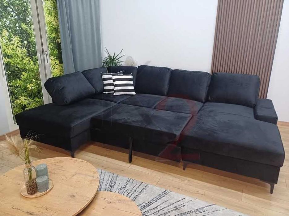 Narożnik PABLO Rogówka Kanapa Rozkładana Funkcja Spania Pojemnik