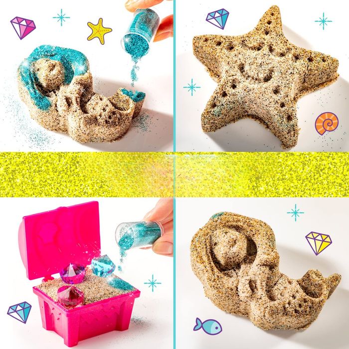 Piasek Kinetyczny Zabawka Edukacyjna dla Dzieci Piaskownica Akcesoria