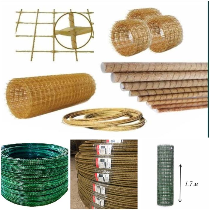 ВИРОБНИК Композитна АРМАТУРА СІТКА Буд та Агро ОПОРИ огорожа парник