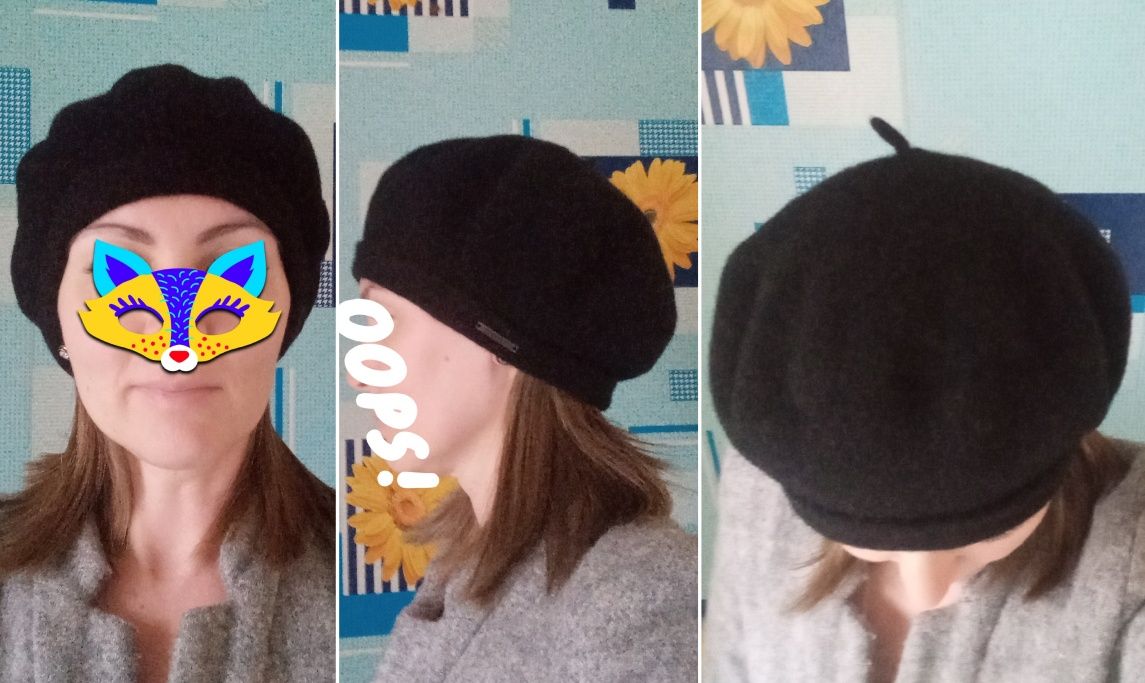 Тёплый шерстяной берет