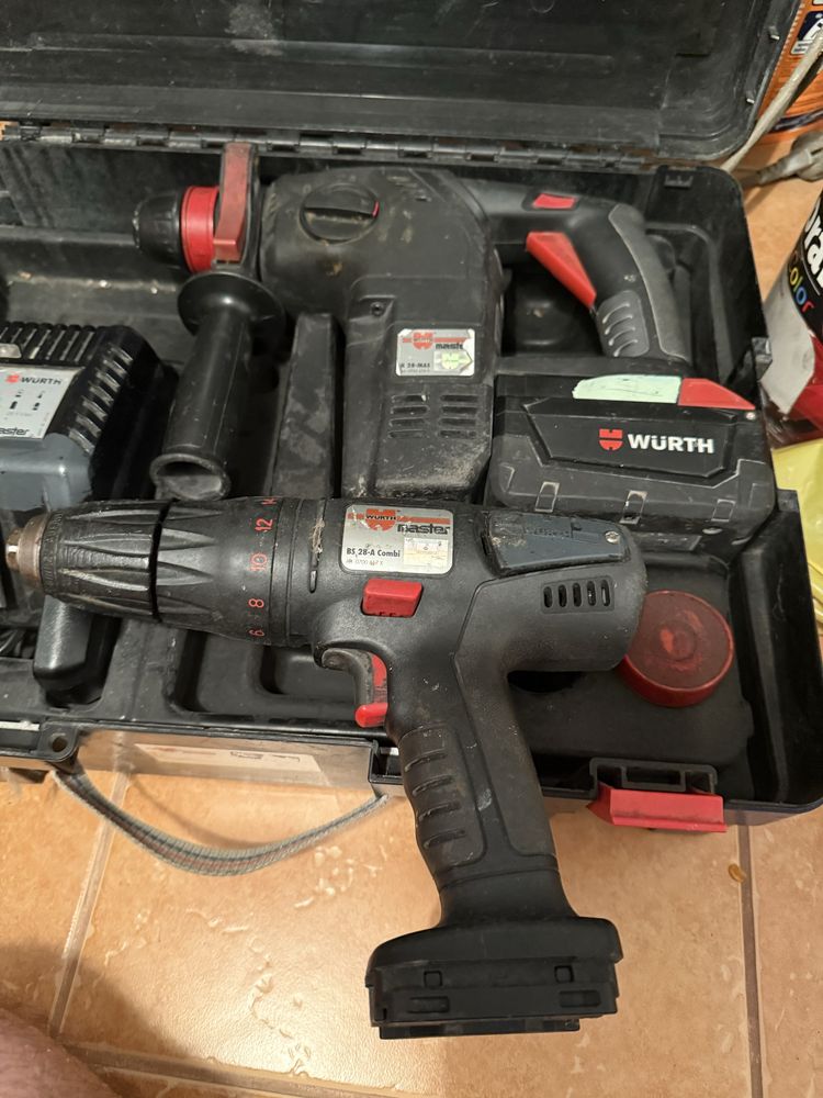 Młotowiertarka i wkretarka wurth - uszkodzone!