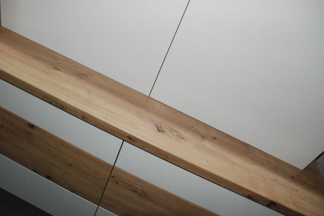 Meble kuchenne ART - Fronty Biały Połysk ABS/Artisan - Nowe 2,4 m.