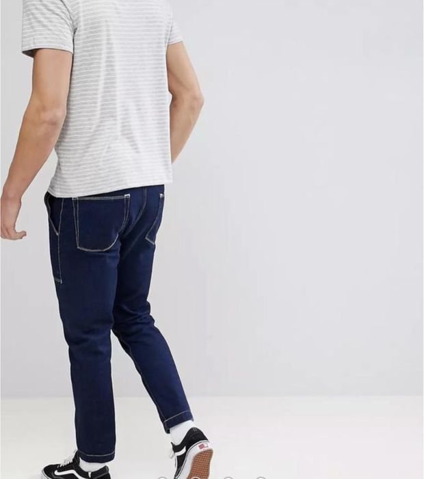 Джинси asos tapered jeans in cotton w36 оригінал нові
