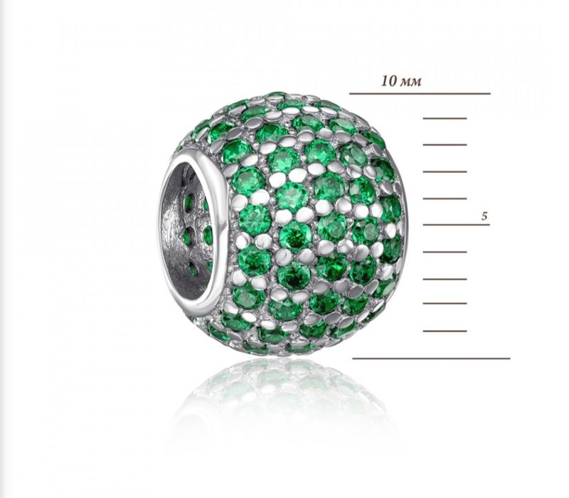 Срібні намистини шарми