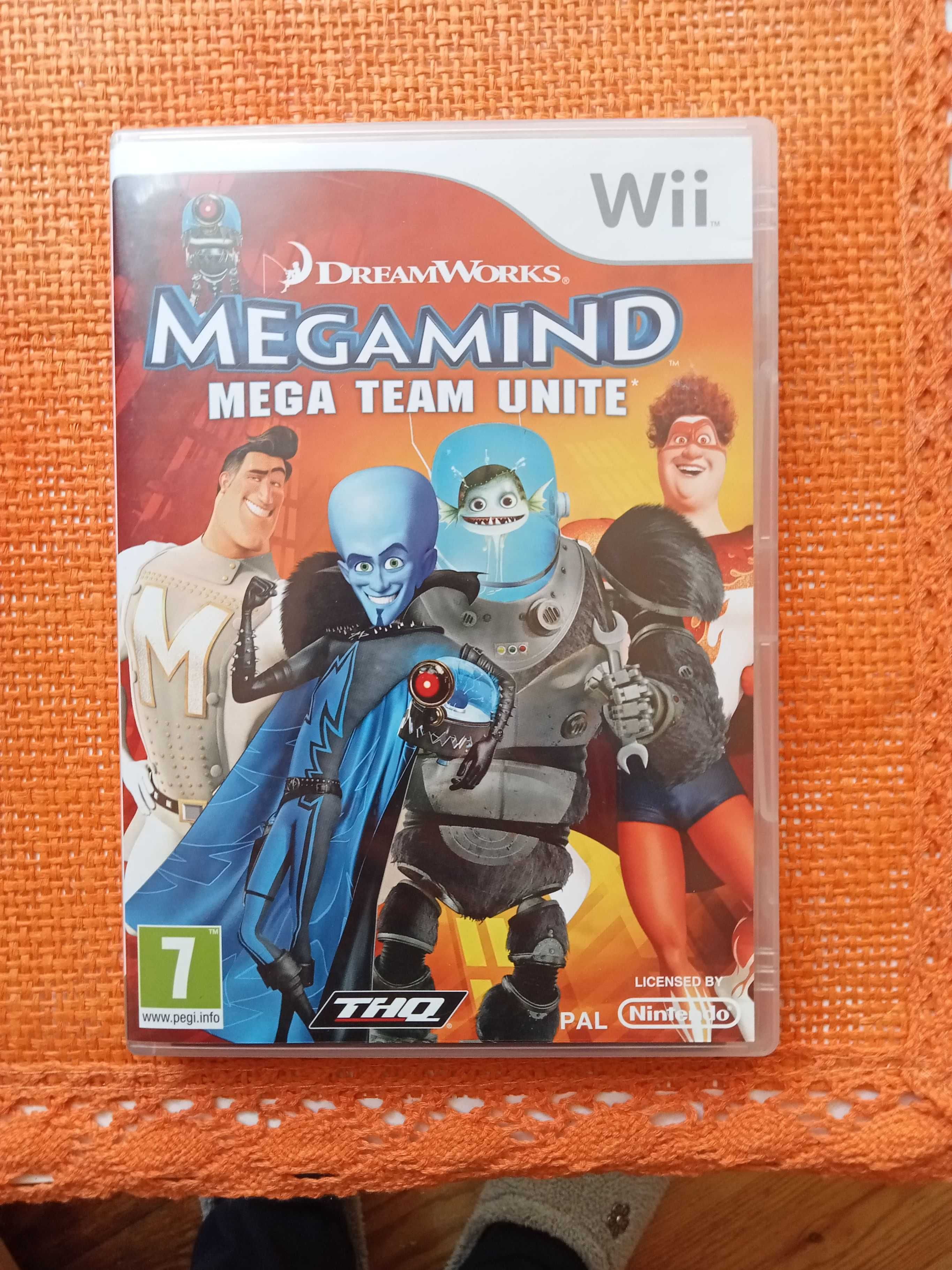 Gra "Megamind Mega Team Unite" na Nintendo Wii.