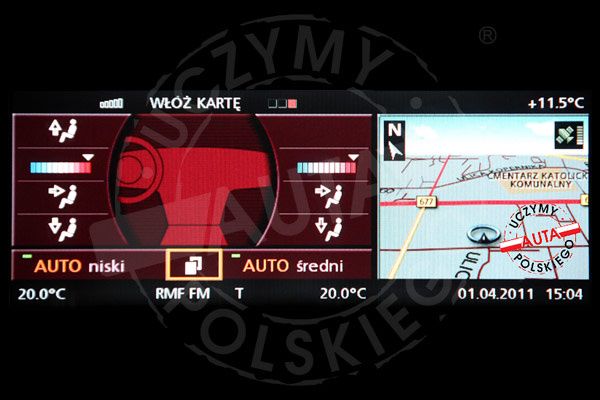 BMW E65 E66 polskie menu lektor mapa