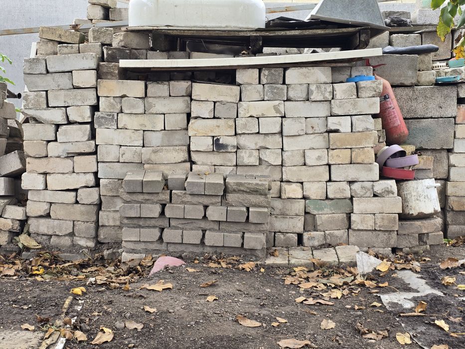 Силикатный кирпич + шлакоблок