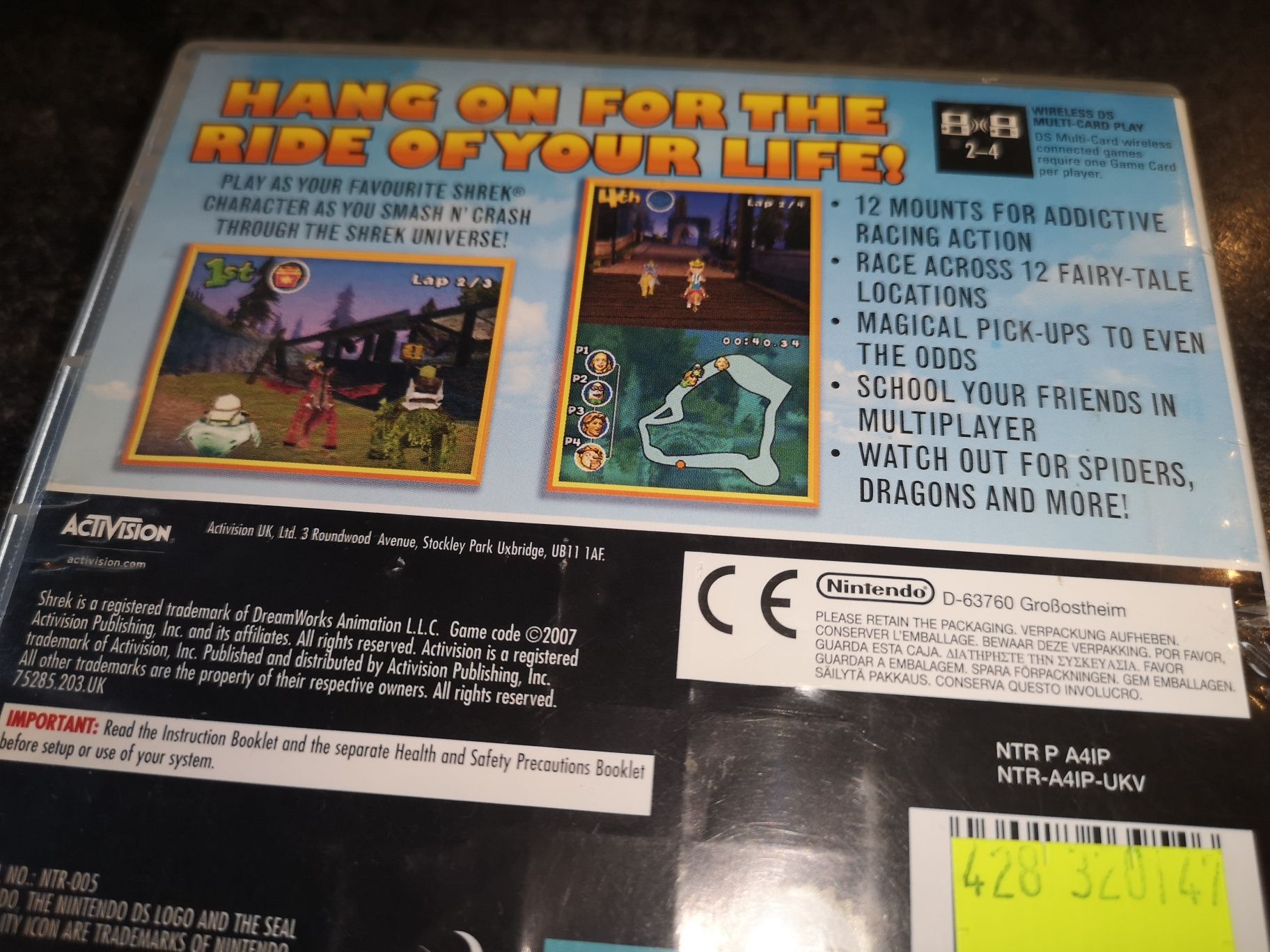 Shrek Smash Crash Racing DS NINTENDO gra ANG (sklep Ursus)