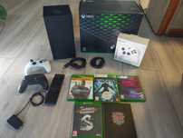 Xbox series X 1tb + 2 pady + 5 gier + stacja ładująca