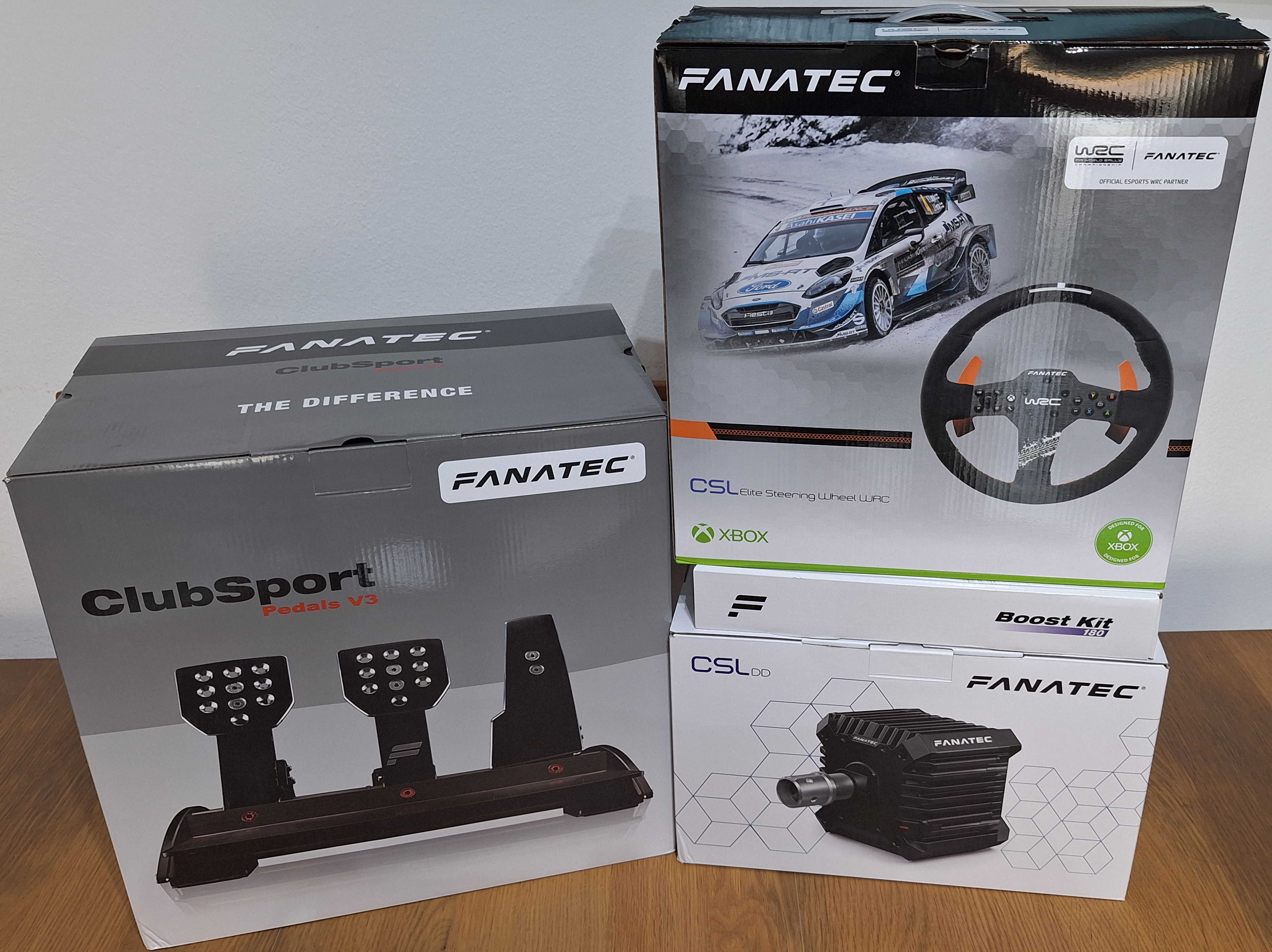 Fanatec CSL DD 8NM + CSL Elite St. Wheel WRC + ClubSport Pedals V3