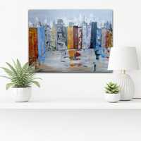 Obraz miasto abstrakcja 80x60cm