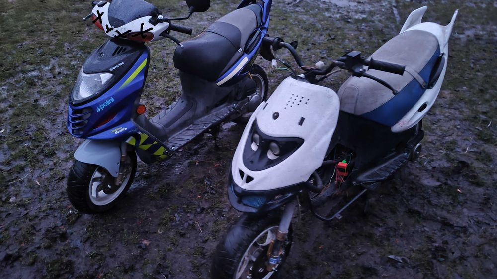 Suzuki ay 50 katana części plastiki amortyzator koło kierownica krócie