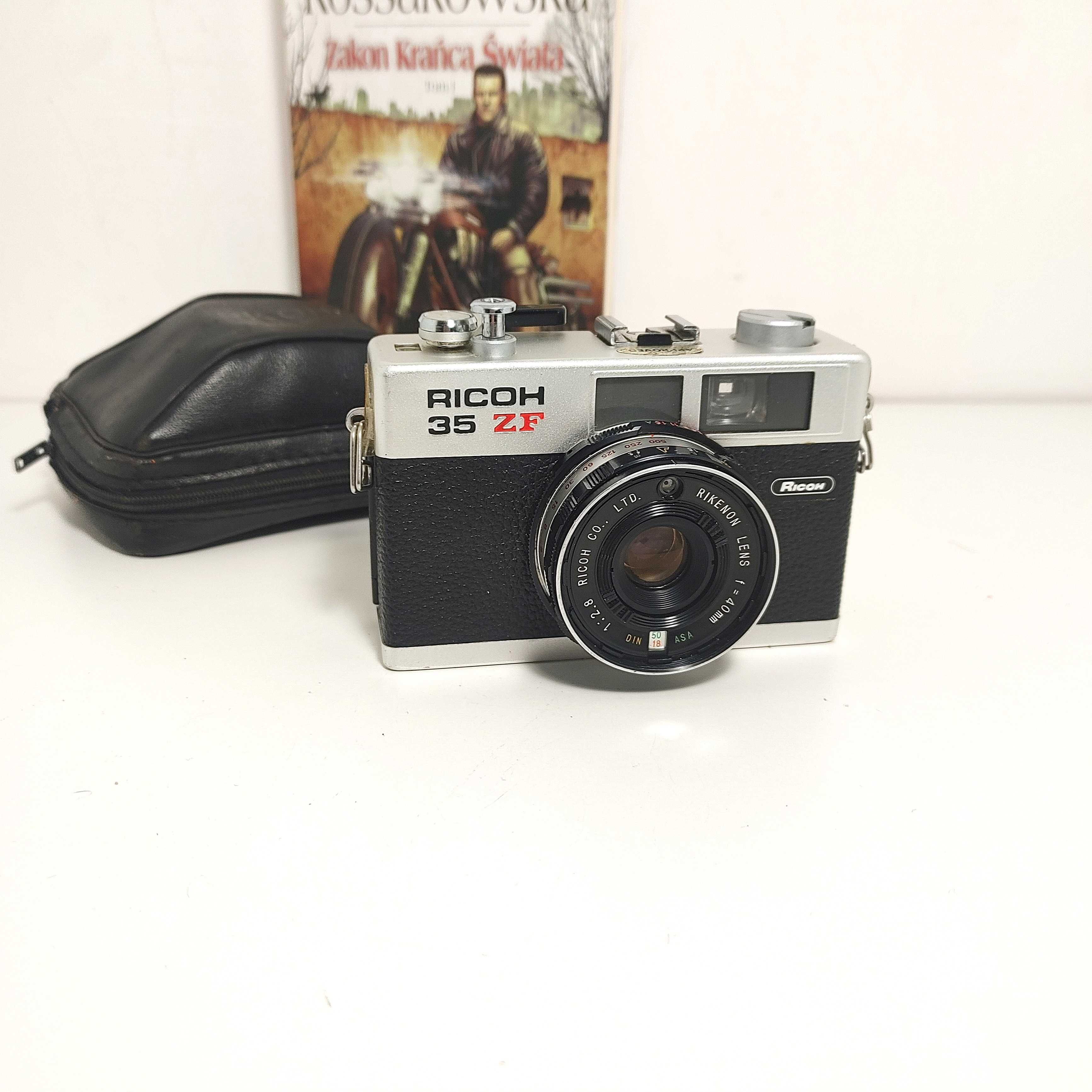 Kompaktowy aparat fotograficzny z 1976 roku RICOH 35 ZF Obiektyw 40 mm