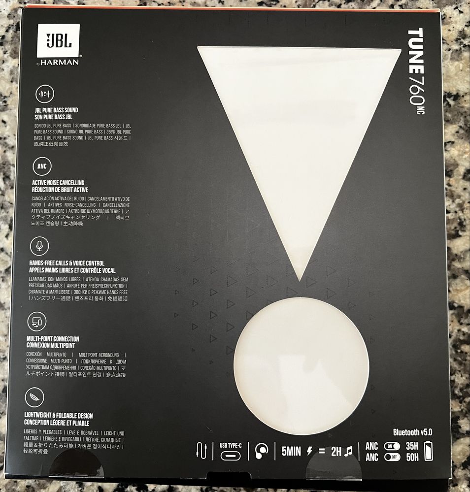 Auscultadores Bluetooth JBL Tune 760NC