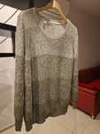 Sweter czerń_oliwka - oversize XL-XXXL – NOWY