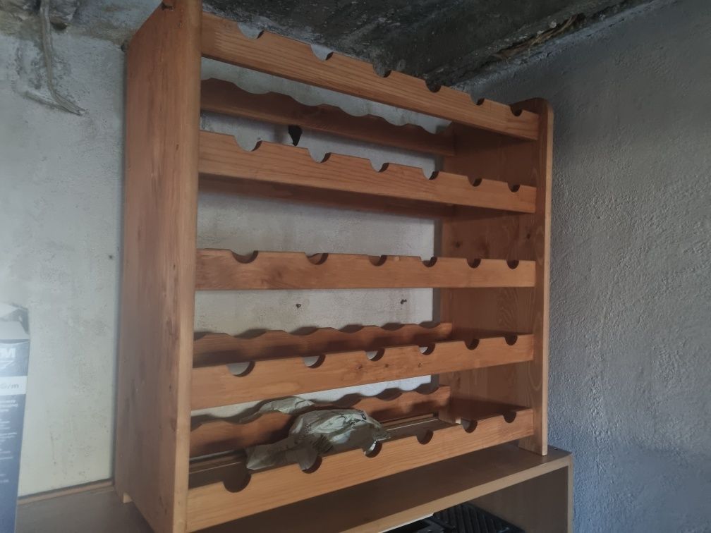 Stojak na wino olcha