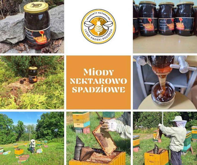 Miód Nektarowo- Spadziowy 2025, propolis, maść propolisowa