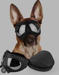 Okulary przeciwsłoneczne przeciwpyłowe maska dla wiekszego psa