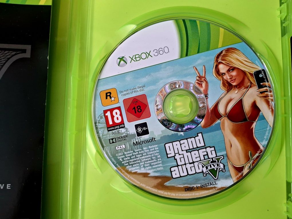 Диск GTA V (GTA 5) XBOX 360. Оригінал.