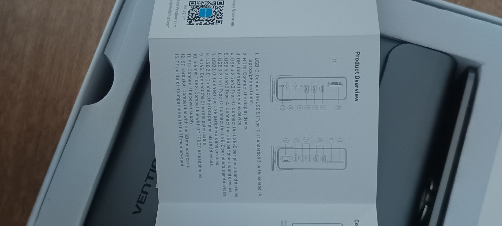 Stacja dokująca Vention 15-IN-1 USB-C MST.
