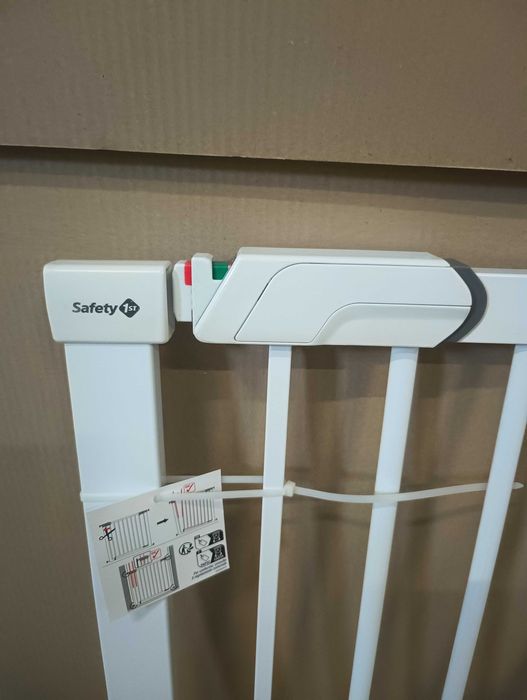 Safety 1st Flat Step - Bramka metalowa rozporowa biała Nowa 73-80 cm